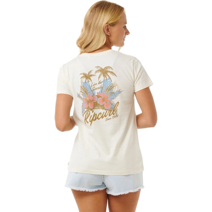 Rip Curl Mujer 2024 Camiseta Estndar Wild Bloom 0D9WTE - Bone